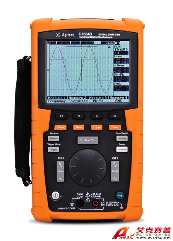 U1604B 手持式示波器，40 MHz