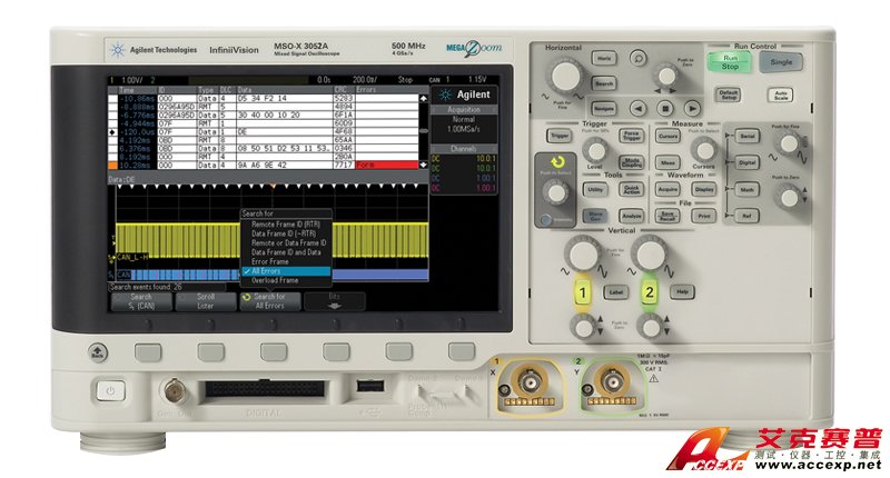 InfiniiVision 3000 X-Series Oscilloscope - Front