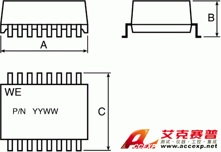 以太網(wǎng)變壓器 749013021