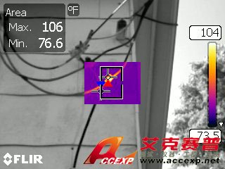 FLIR T250 熱像儀檢測(cè)電線